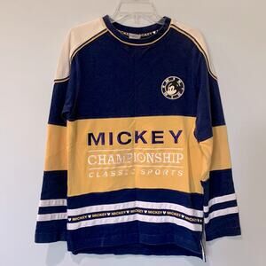 Mickey Mouse Jersey Sweatshirt Sweater Men's Size Small